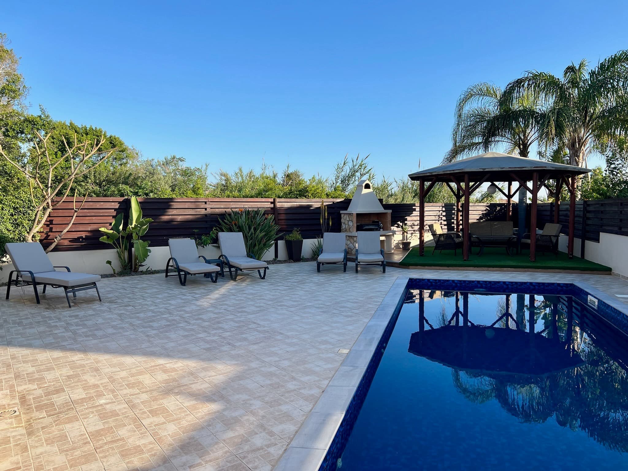 Private swimming pool at Paradise Point villa